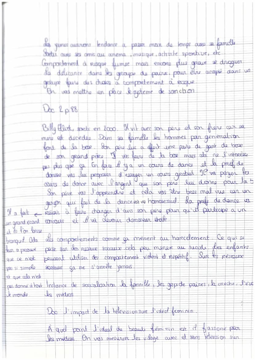 Chapitre
Comment devenons nous des acteurs et des
adrices specause ?
Definitions
SOCIALISATION : Processus par lequel un
Lindiwidi apprend a