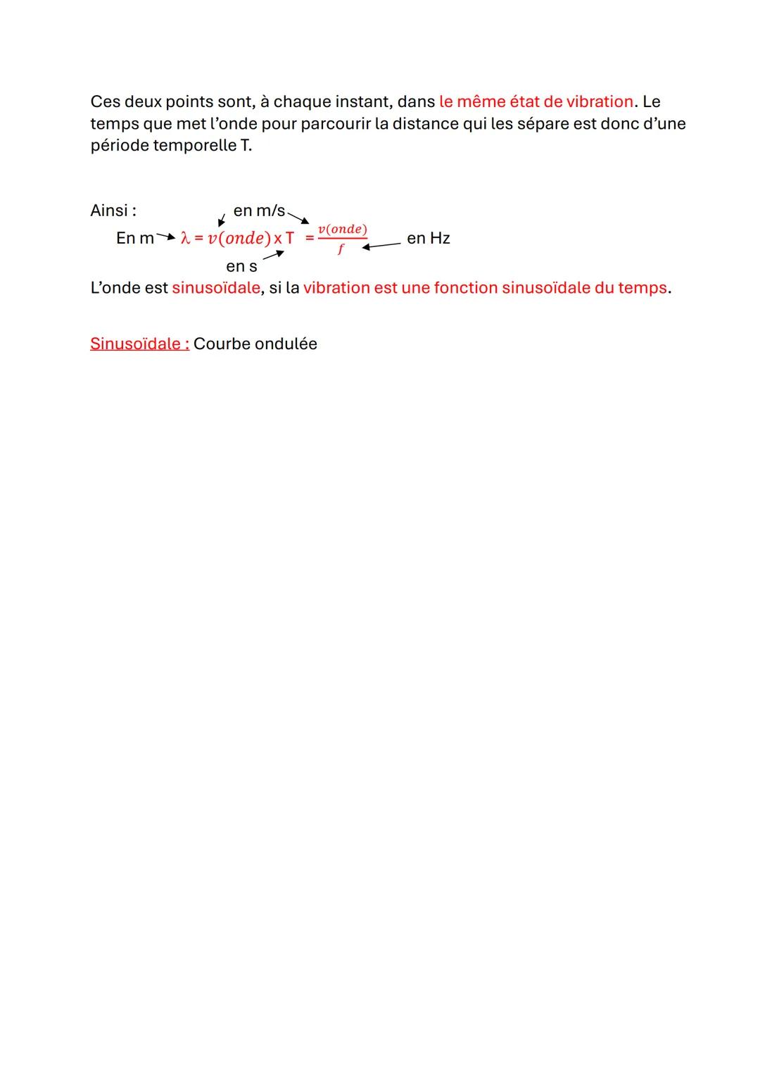 Les Ondes et Signaux
1. Définitions
Onde mécanique : Une onde mécanique progressive est le phénomène de
propagation d'une perturbation dans 