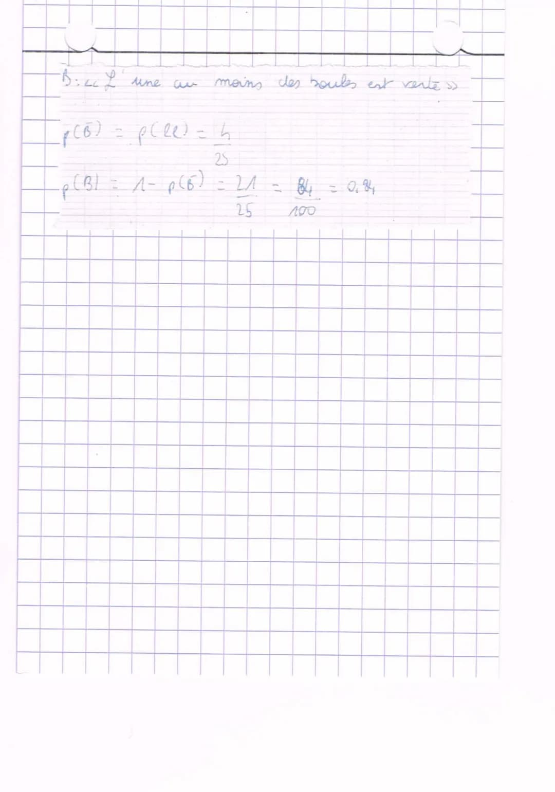 Probabilites
1. Loi de probabilite's won le cours on)
2. Intersection de 2 evenements
(ensemble des eventualités qui sont en même temps dans