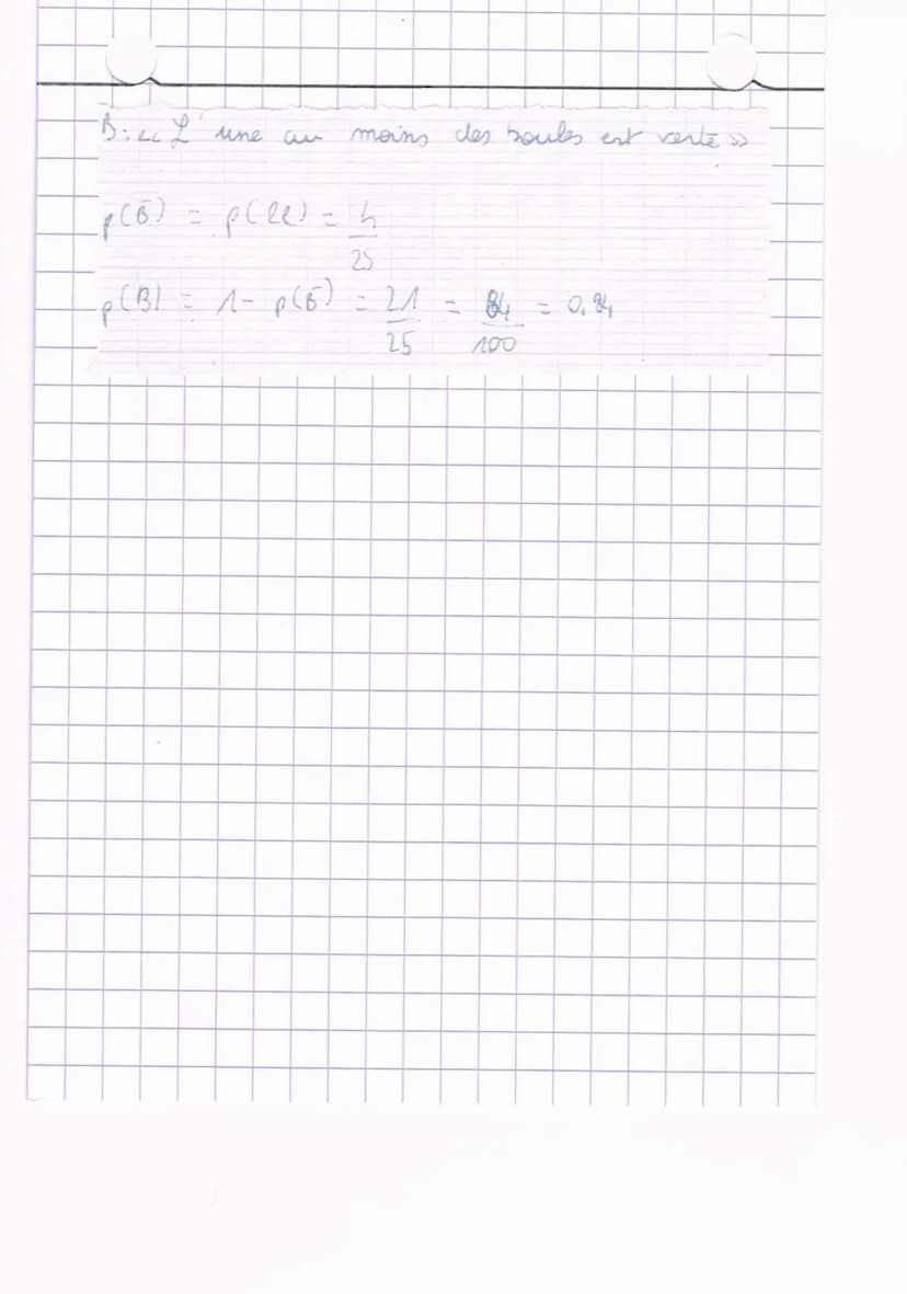 Probabilites
1. Loi de probabilite's won le cours on)
2. Intersection de 2 evenements
(ensemble des eventualités qui sont en même temps dans
