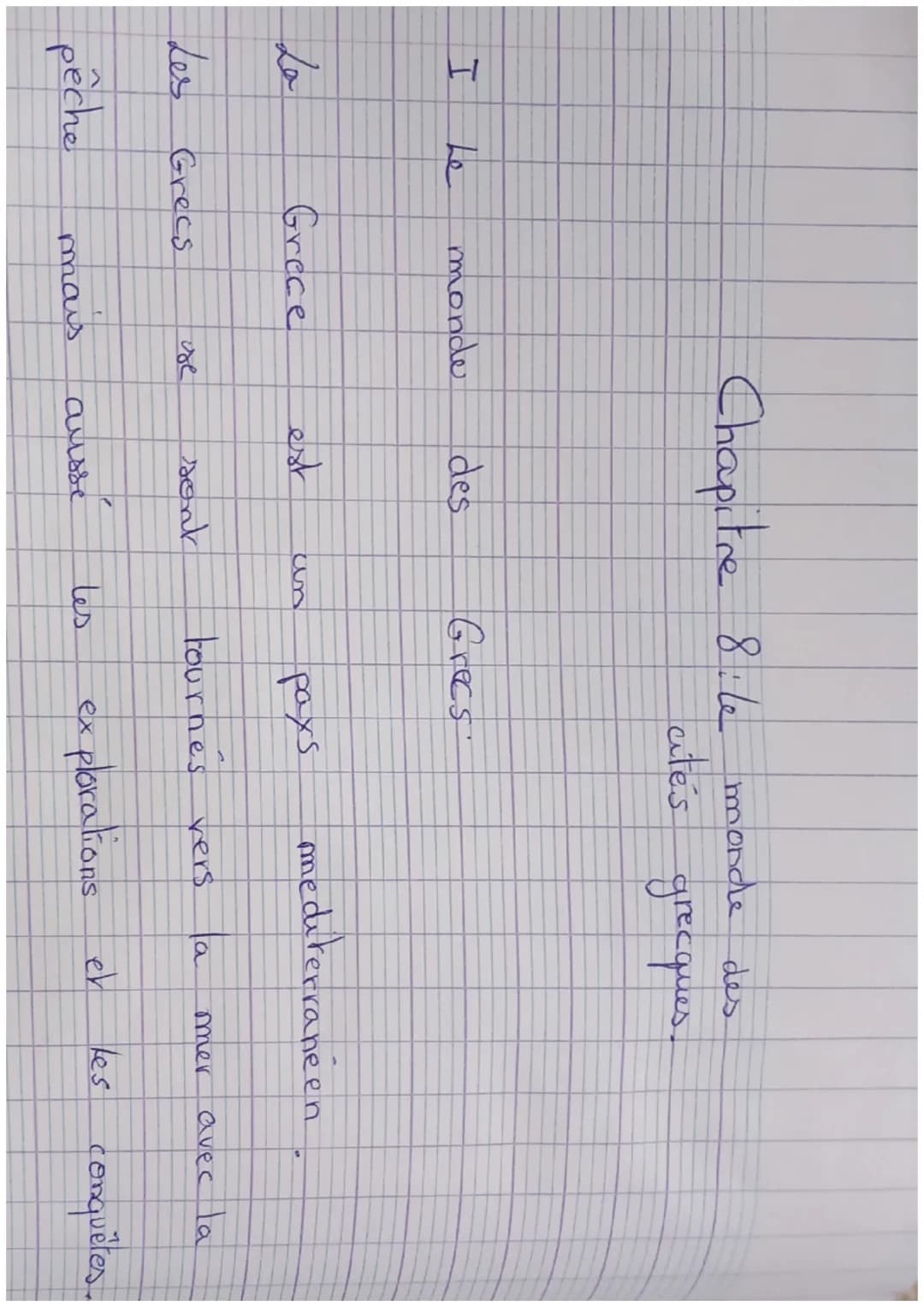 Le monde des cités grecques
Comment est organisé le monde des Grecs?
1 Quels sont la nature et le thème
du document 1?
C'est une reconstitut