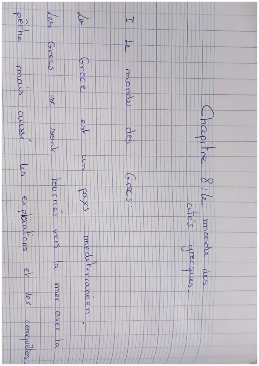 Le monde des cités grecques
Comment est organisé le monde des Grecs?
1 Quels sont la nature et le thème
du document 1?
C'est une reconstitut