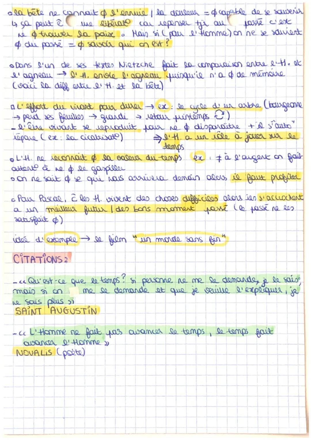LE TEMPS!
le temps = C'est gach & matériel, ni un objet dont nous pourrions avair
connaissance et donc examiner, ne peut & s'écarter de lui
