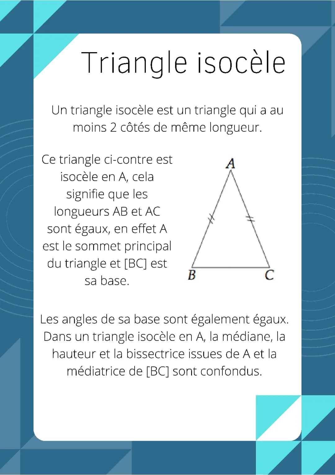 triangle isocèle
