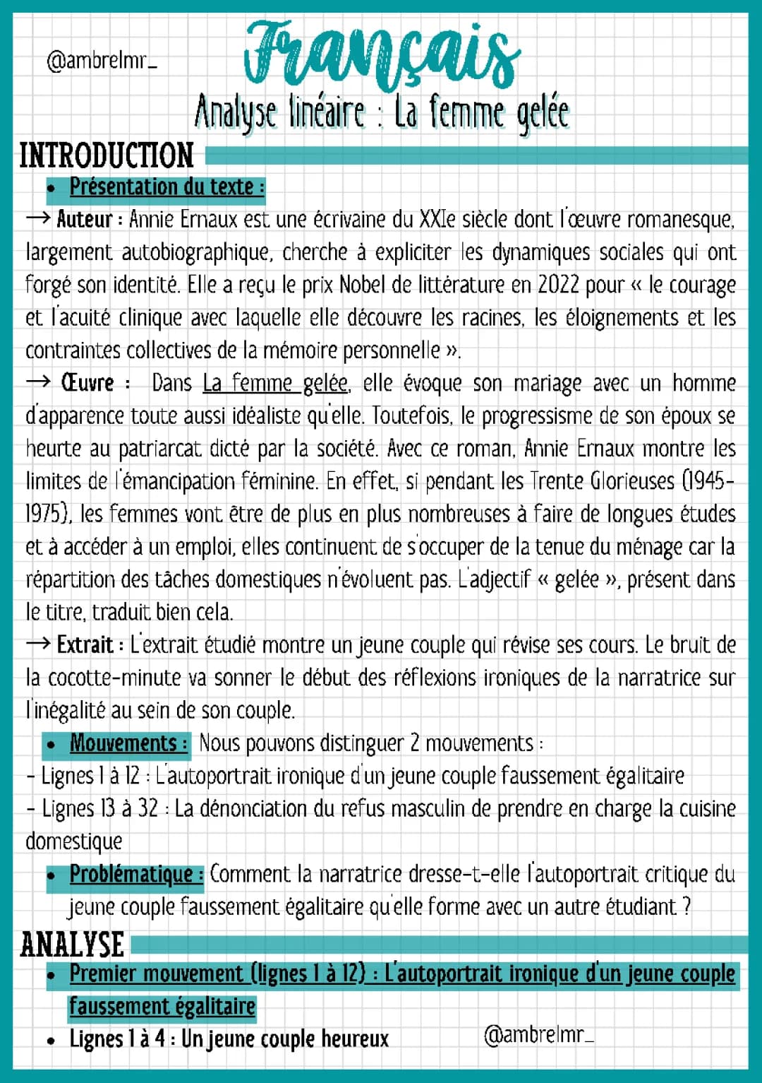 Découvre 'La Femme Gelée' d'Annie Ernaux : Résumé et Analyse