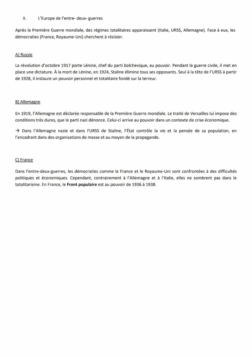 I.
L'Europe, un théâtre majeur des guerres totales (14-45)
▪
Civiles et militaires durant la 1ère Guerre Mondiale
A) Le déroulement de la gu