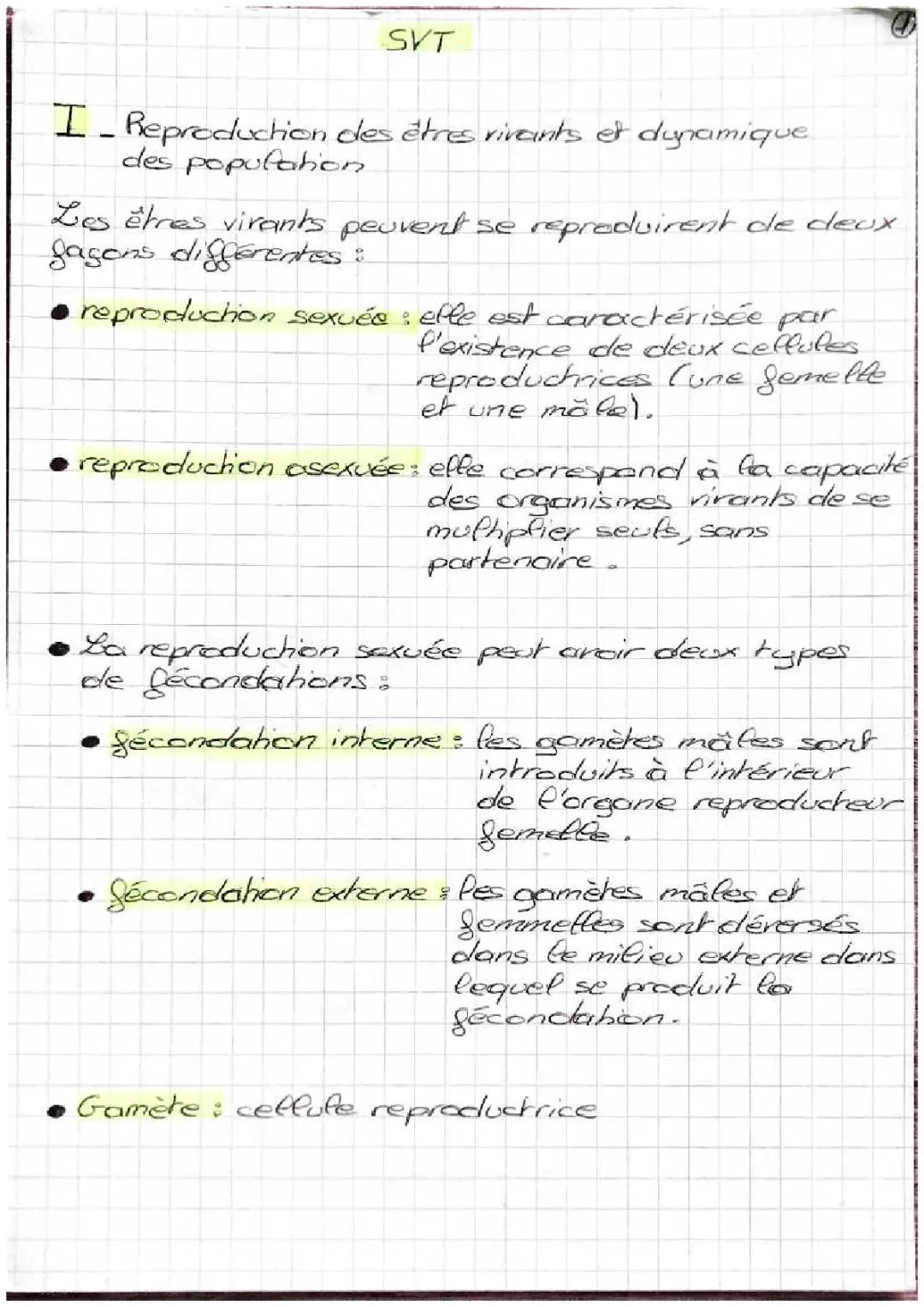 La Reproduction des Êtres Vivants : Comparatif et Dynamique des Populations