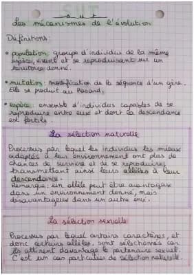 Know Les mécanismes de l'évolution  thumbnail