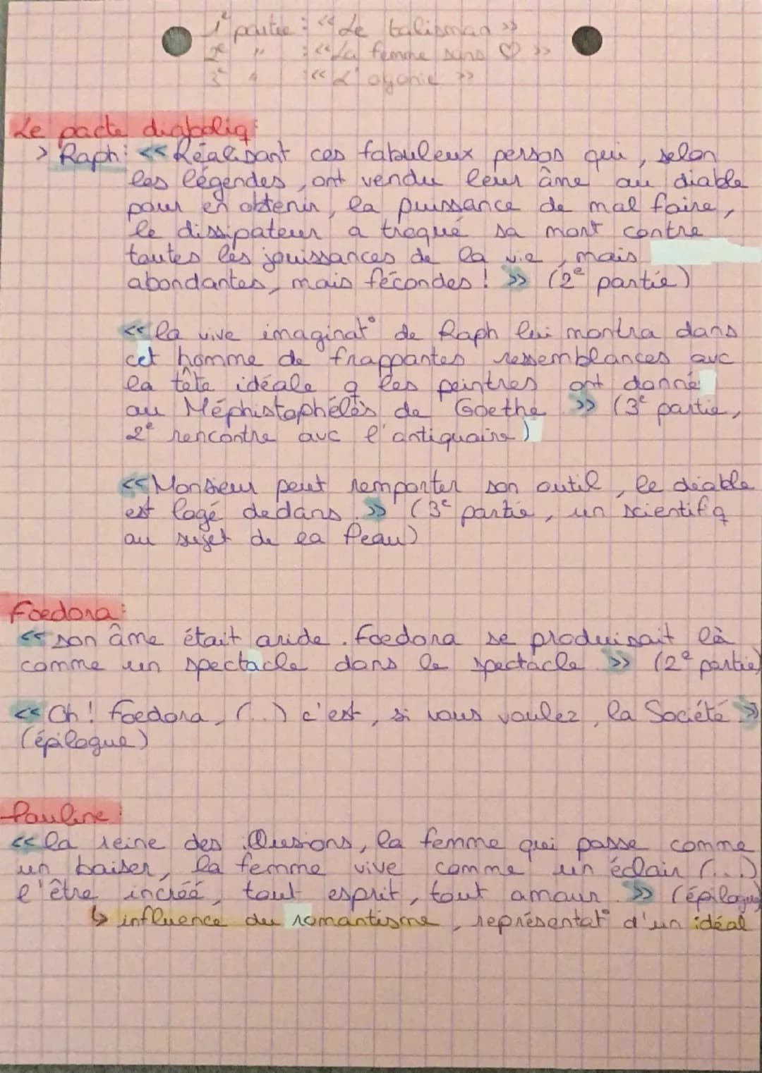 FAC
LA PEAU DE CHAGRIN-
citat
>Emile
vieux
1
Ом
tuer les sentimⓇ pour vivre
mourin jeune en acceptant le martyr des
passions ».
>Raph <<'a m