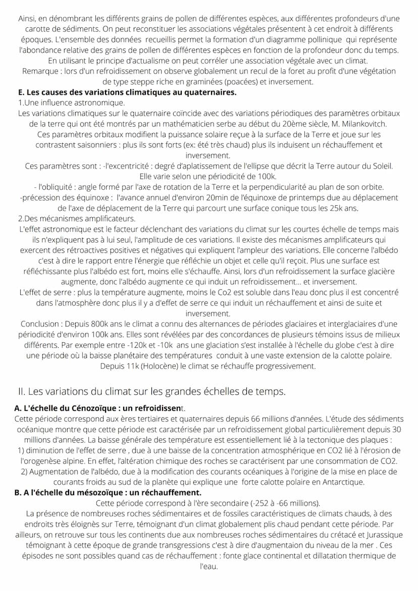 Thème 2B: Les climats de la Terre.
Comprendre le passé pour agir aujourd'hui
et demain.
Introduction:
Depuis la révolution industriel le cli