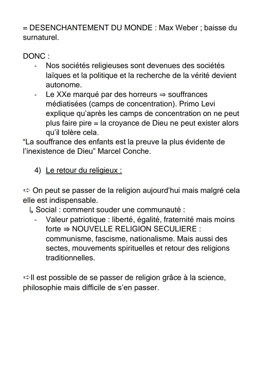PHILOSOPHIE
La religion
La religion est le soupir de la créature opprimée, l'âme d'un monde
sans coeur, comme elle est l'esprit de condition