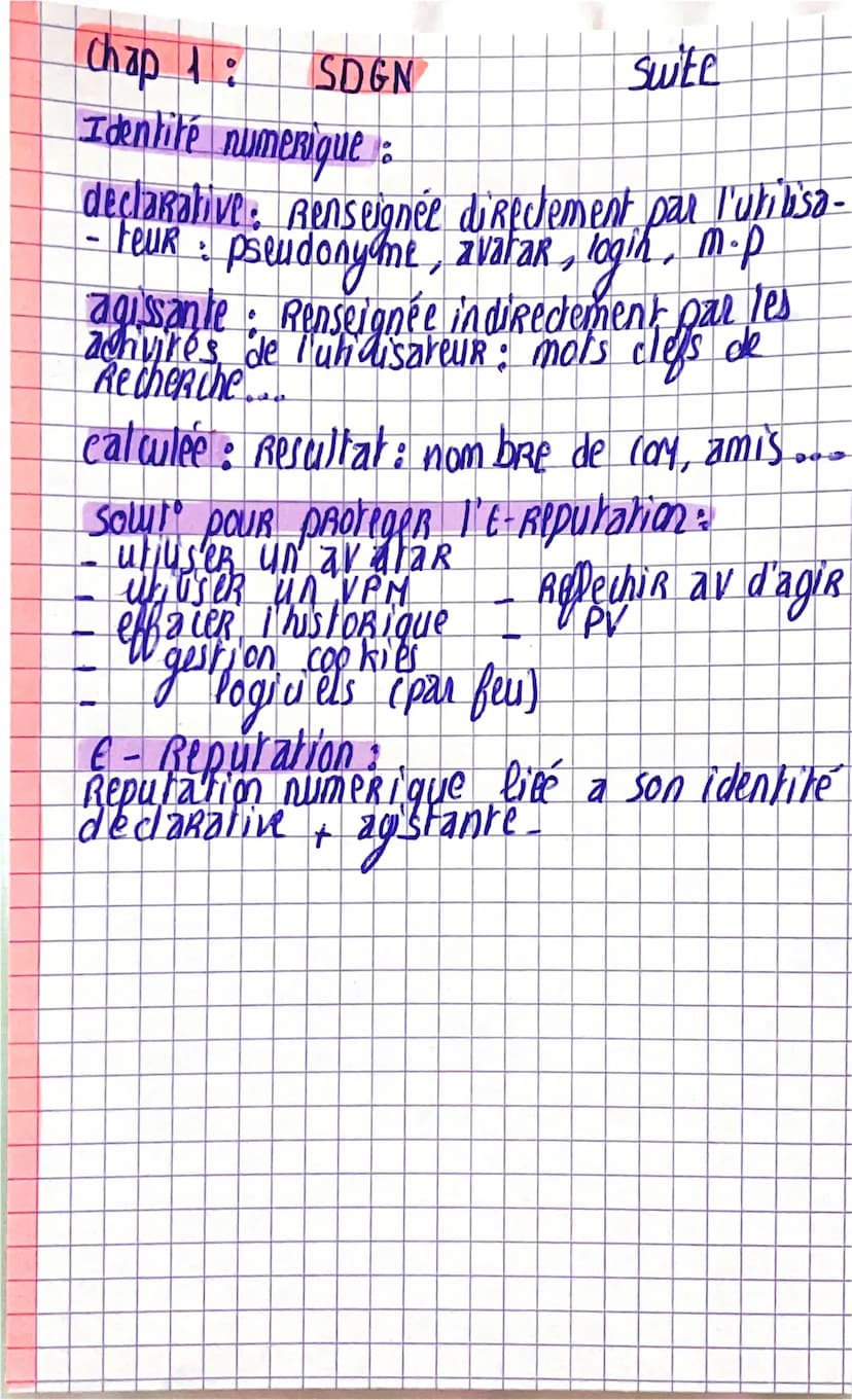 - Chap 1: Les caracteristiques de l'individu
Personnalité : c'est l'ensemble des caracteristiques
specifiques a un individer. Elle se constr