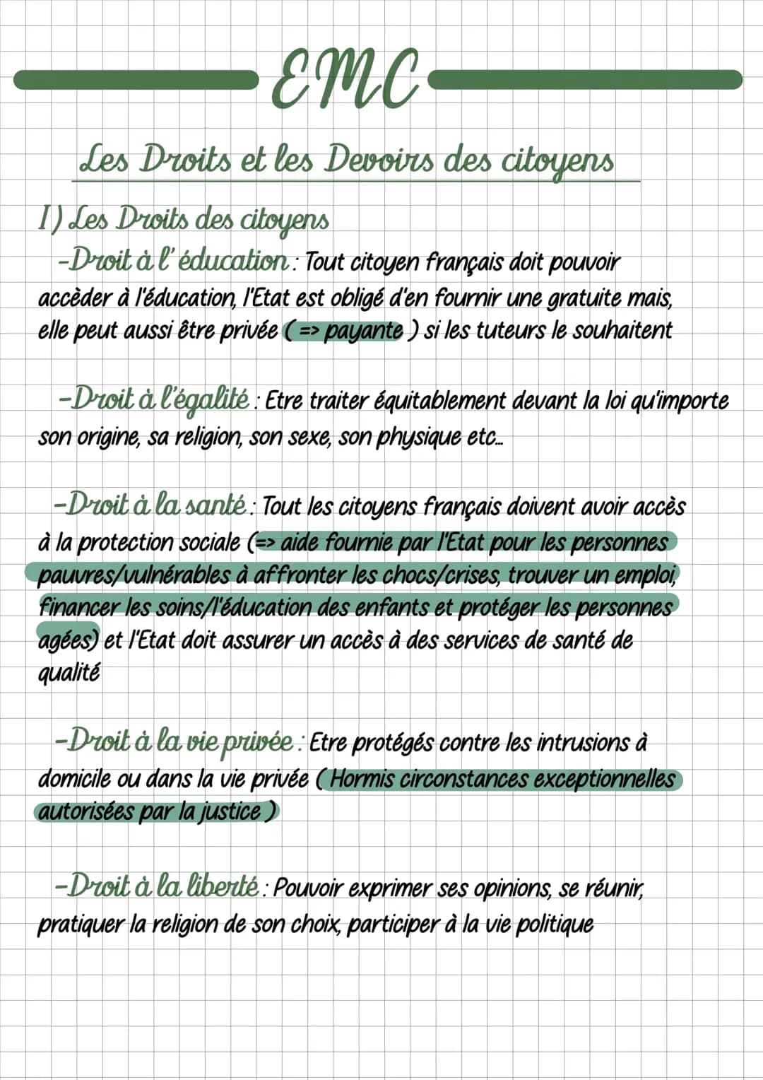 Devoirs des citoyens 