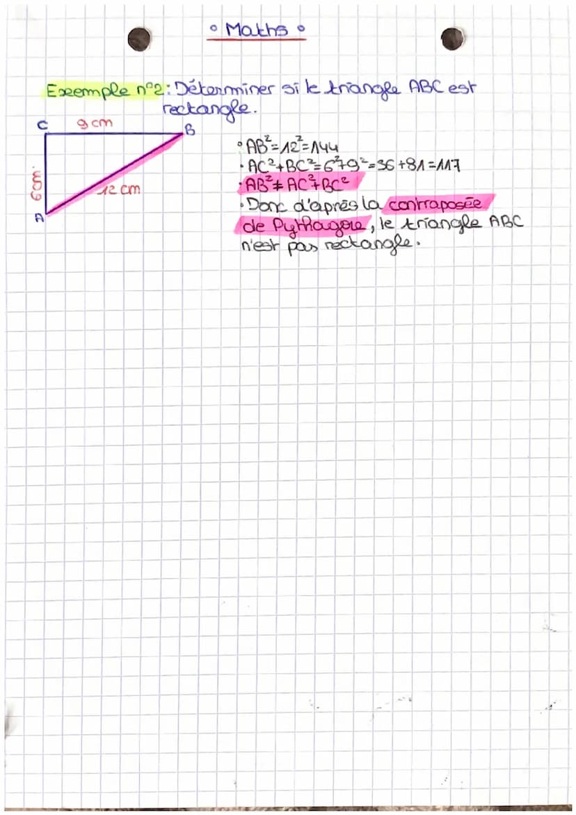 »Theoremme
I Theremme de Pythagore
B
A
R
5
4120m
• Maths
с
Exemple - Soit le triangle RST rectangle en R,
calculer la longueur ST.
T
de Pyth