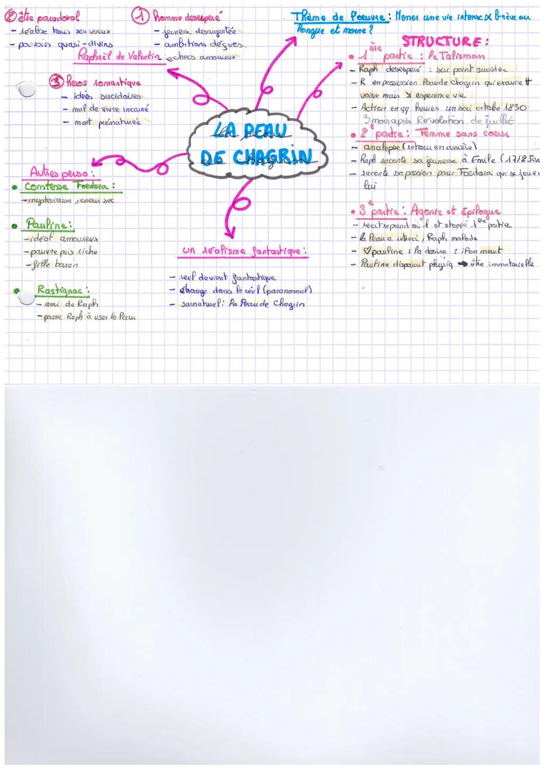 ête paradoral
- realize tous ses voeux
- pouvores quasi-divins
homme desespere
- jeunes desaugentée
ambitions déçues
Raphaël de Valentin ech