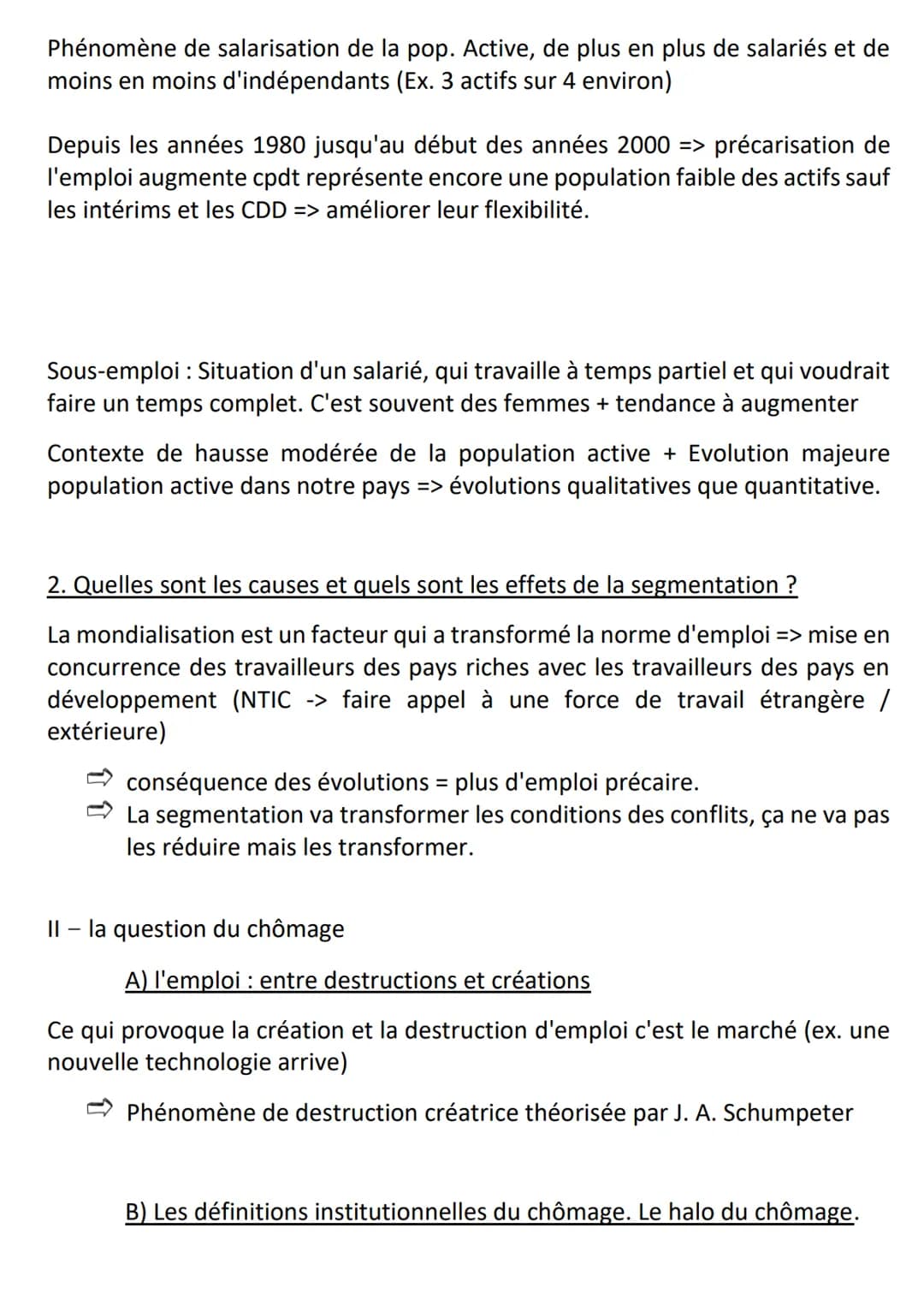 Chapitre 4 : le chômage
2. Dans la théorie néo-classique, le mauvais fonctionnement de ce marché
provient de la présence de rigidités
Néo-cl