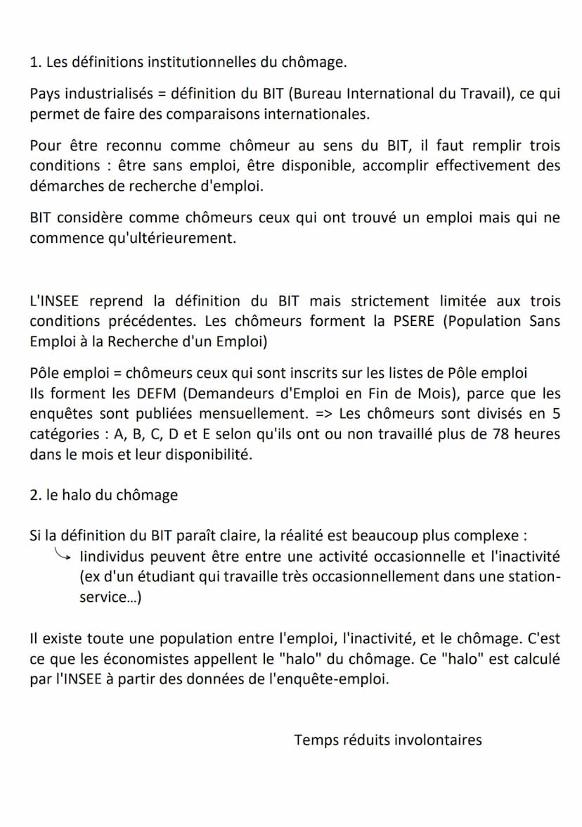 Chapitre 4 : le chômage
2. Dans la théorie néo-classique, le mauvais fonctionnement de ce marché
provient de la présence de rigidités
Néo-cl