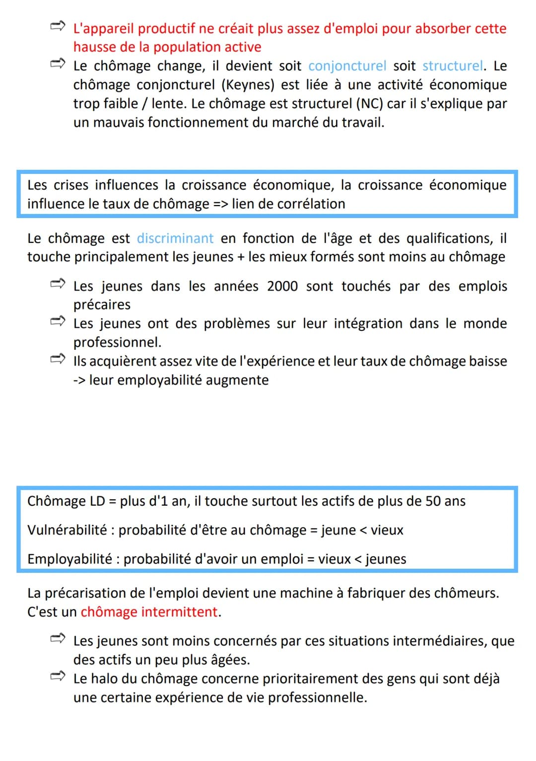 Chapitre 4 : le chômage
2. Dans la théorie néo-classique, le mauvais fonctionnement de ce marché
provient de la présence de rigidités
Néo-cl