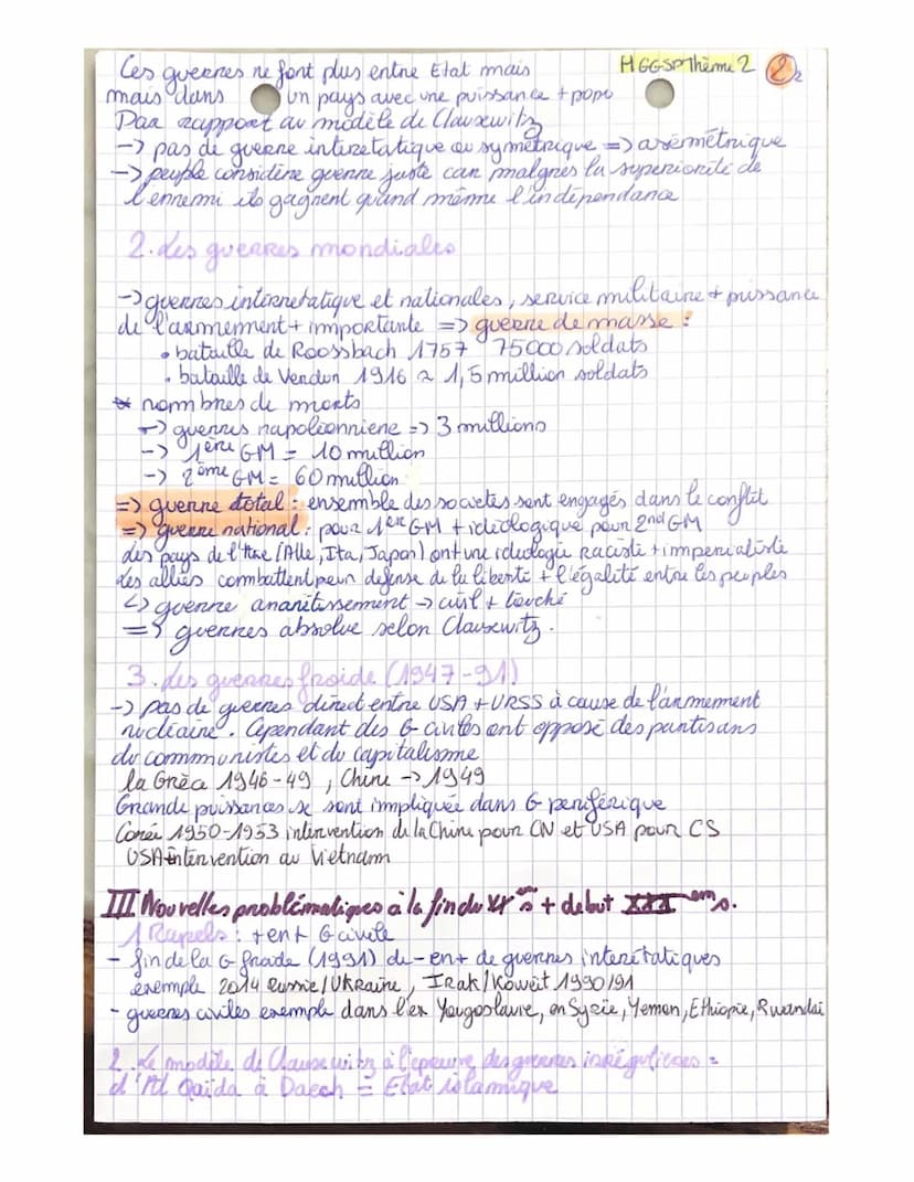 HGGSP: THEME 2
D ₂
FAIRE LA GUERRE, FAIRE LA PAIX: FORMES DE CONFLITS
ET MODES DE RESOLUTIONS!
Chapitre 1 introdutif- formes de conflits et 