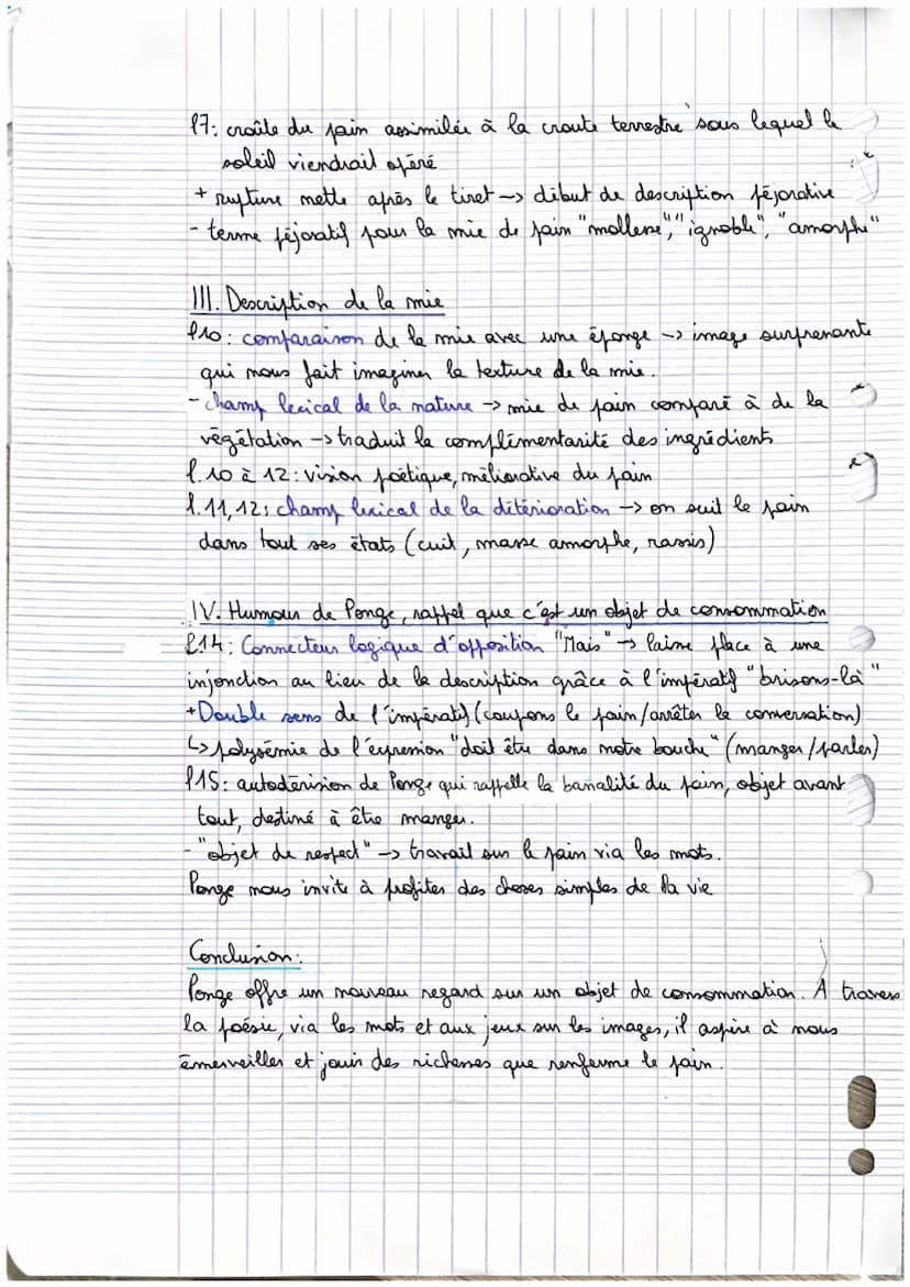1
Le Pain
Introduction:
Francis Ponge, né en 1899.
Recevil: Le Parti pris des choses, 1942
Parcours : Alchimie poétique: la boue et l'as
Ver
