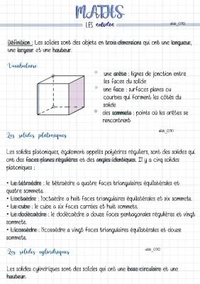 Know Maths : les solides thumbnail