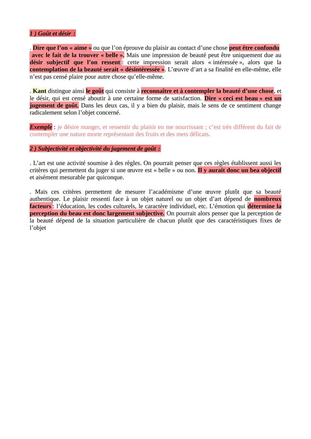 # L'art

I) Définition:

L'art est une activité créatrice. C'est le moyen par lequel l'être humain se détache de la nature.

II) De l'artisa
