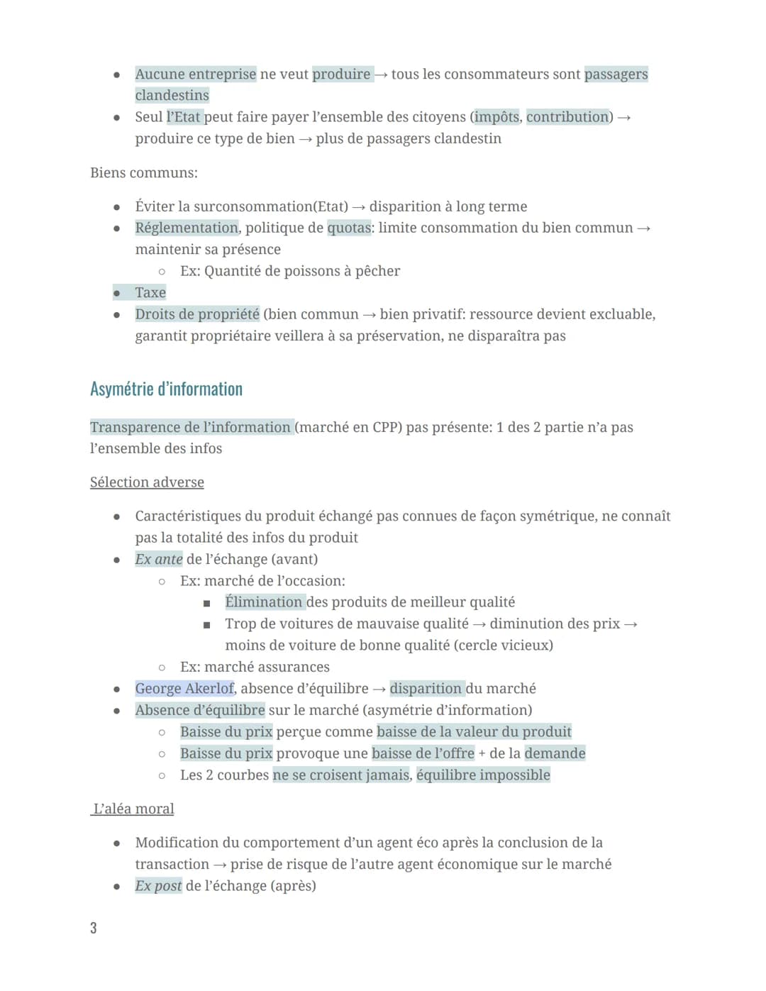 Intro:
Imperfections de marché: monopole, oligopole
Marché n'aboutit pas à la meilleure situation pour la collectivité= défaillance de march