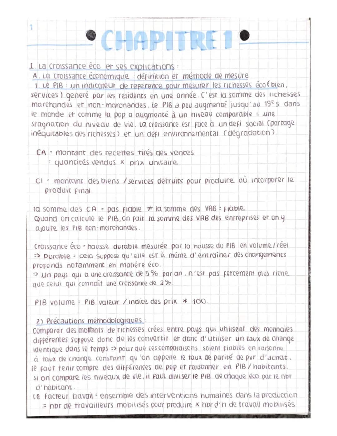 Les sources de la croissance économique
