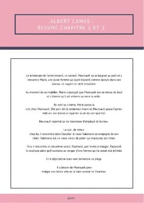 Know Résumé partie 1 chapitre 2 et 3 l’Étranger thumbnail