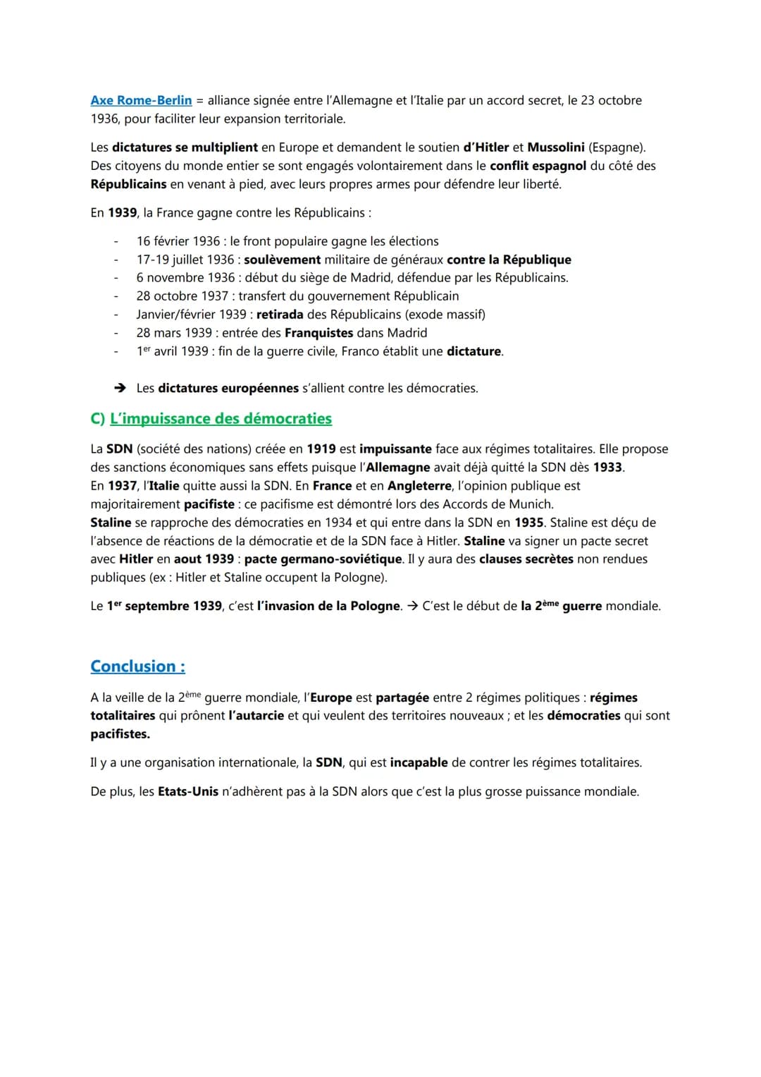 Chapitre II
Les régimes totalitaires
Introduction
La crise de 1929 a permis la mise en place de régimes totalitaires en Europe: Stalinisme e