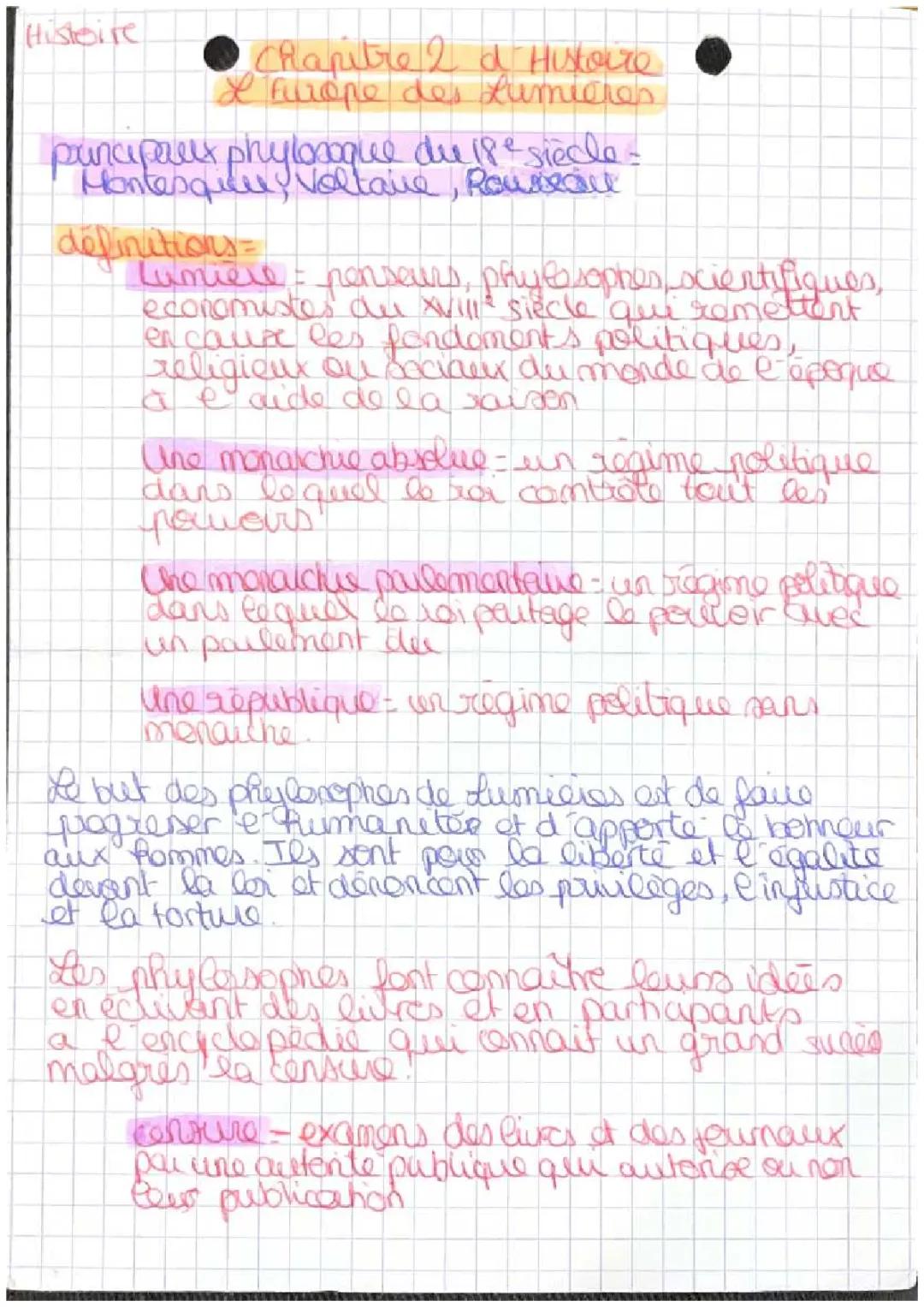 L’Europe des Lumières 
