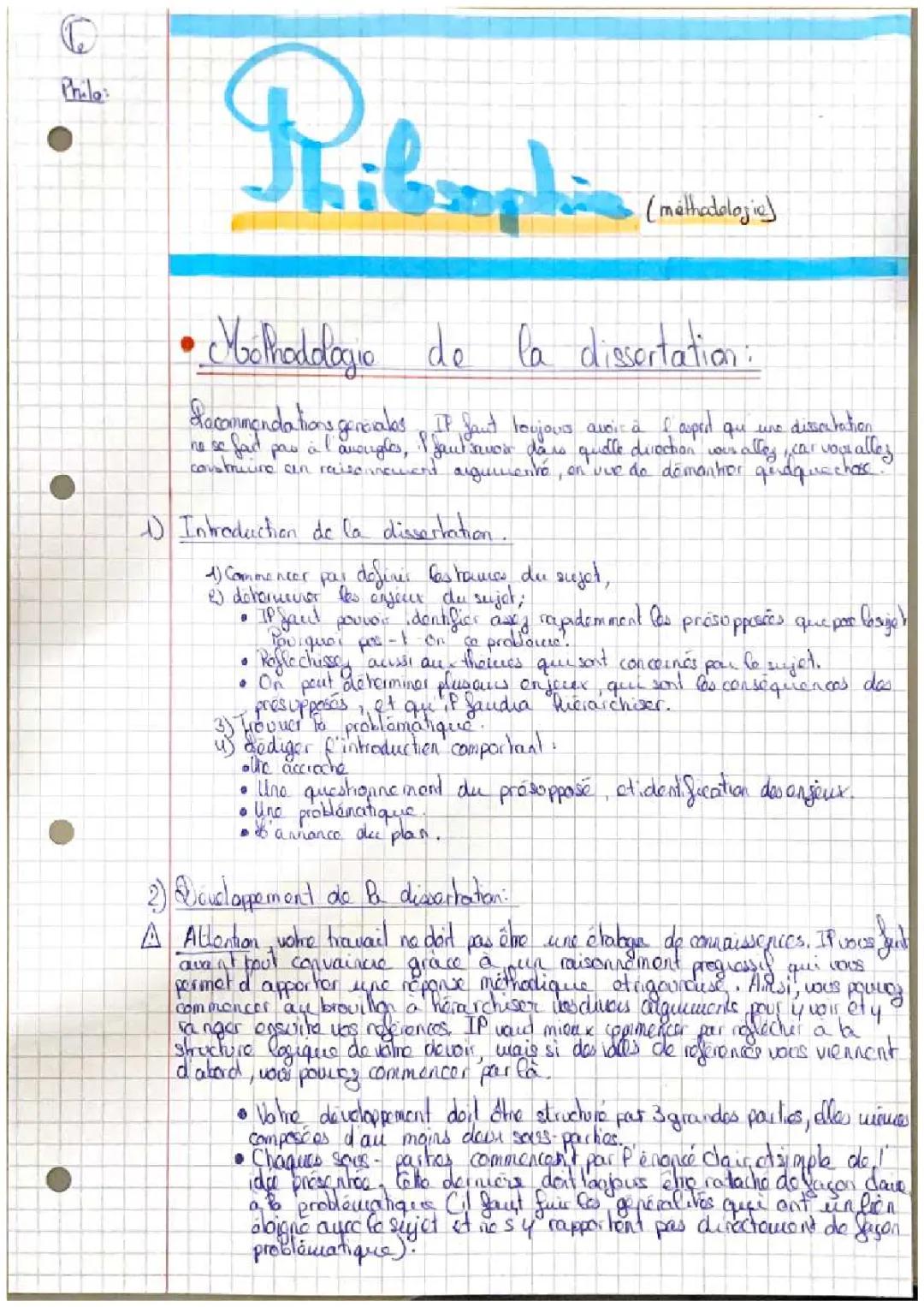 Guide pour Réussir une Dissertation de Philosophie