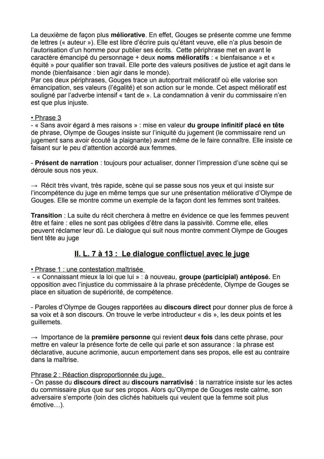 OBJET D'ÉTUDE: LA LITTÉRATURE D'IDÉES DU XVIE AU XVIIIE SIÈCLE
Ol: Déclaration des droits de la femme et de la citoyenne, Olympe de Gouges, 
