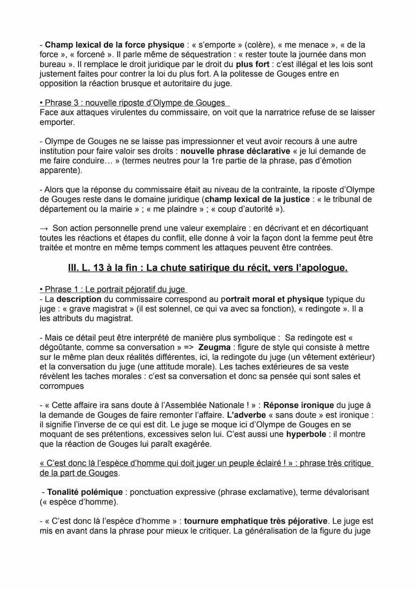 OBJET D'ÉTUDE: LA LITTÉRATURE D'IDÉES DU XVIE AU XVIIIE SIÈCLE
Ol: Déclaration des droits de la femme et de la citoyenne, Olympe de Gouges, 