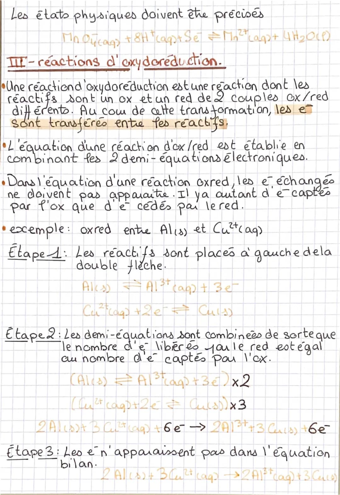 # CHAPITRE 2:

# RÉACTIONS D'OXYDOREDUCTIONS

I- Oxydation et réduction

reduction

+2e

Cu2t

Cu

un oxydant
unréducteur

لا

-2e

oxydatio