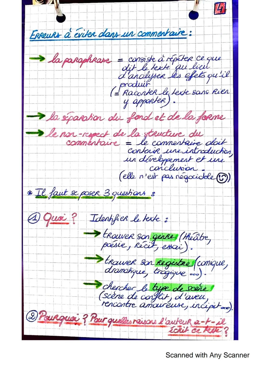 3 Comment ? PaR quells proceder littéraires ?
- Figures de style
- Versification
- Enonciation (narrateur - dixours rappade)
- Isotopie (= c