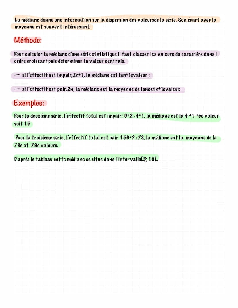 STATISTIQUES
Vocabulaire:
Une série statistique est une liste de valeurs obtenues en étudiant une population ( des élèves,
des plantes, des 