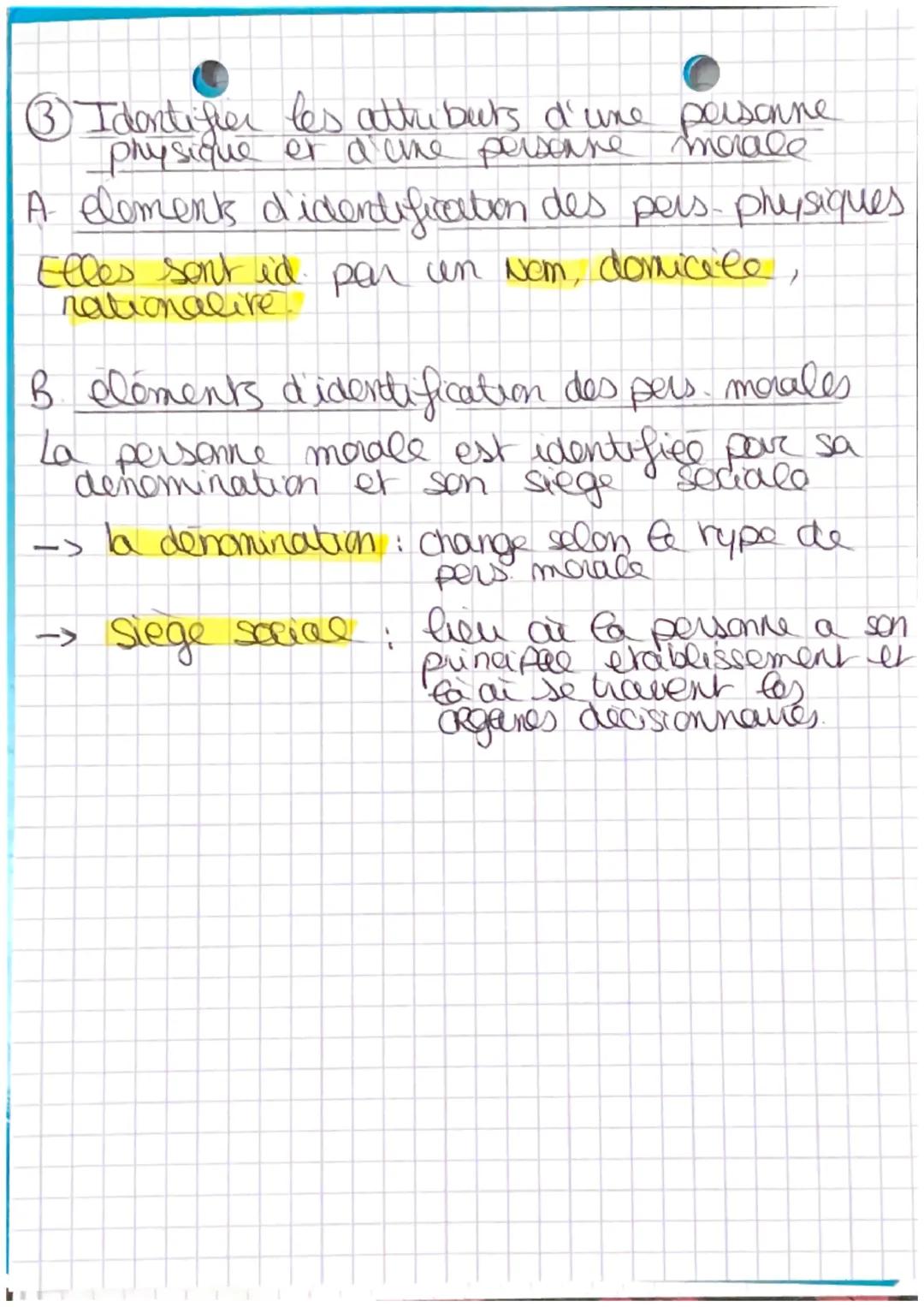 Chap 5
th 3
La Personnalité
Juridique

qui est une personne juridique ?
los seyets de
DROIT
Jere
suvets de droit sont les seules pers, à qui