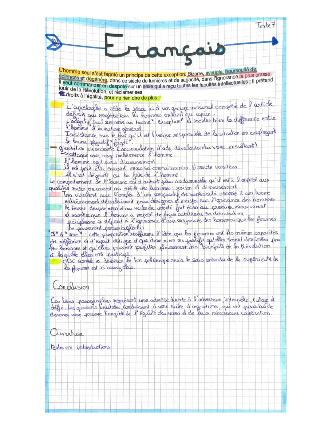 >>
> Français
Amace
Olympe de Gauge est une femme de lettre qui s'inscrit dans le mouvement
des lum, eres pour ses deulusle, progressistes. 