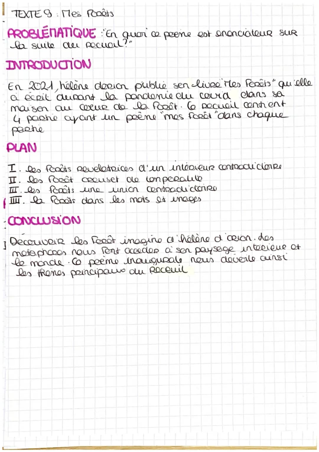 ]
!
TEXTE 9 Mes Feaêts
PROBLEMATIQUE En
quer
ce peene est enenciateur SUR
la suite du Recual?.
INTRODUCTION
En 2021, helene dosion public se