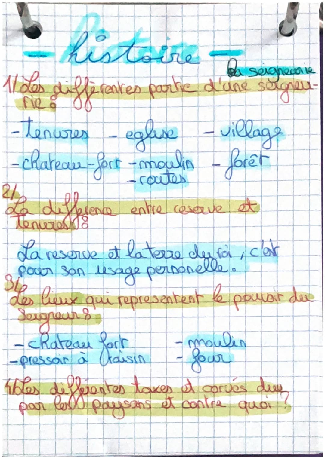 histoire
Da
differentes partic d'ane
Noles
-tenures - eglise - village
- chateau-fort-moulin- forêt
-coutes
2/2
La difference entre resave e