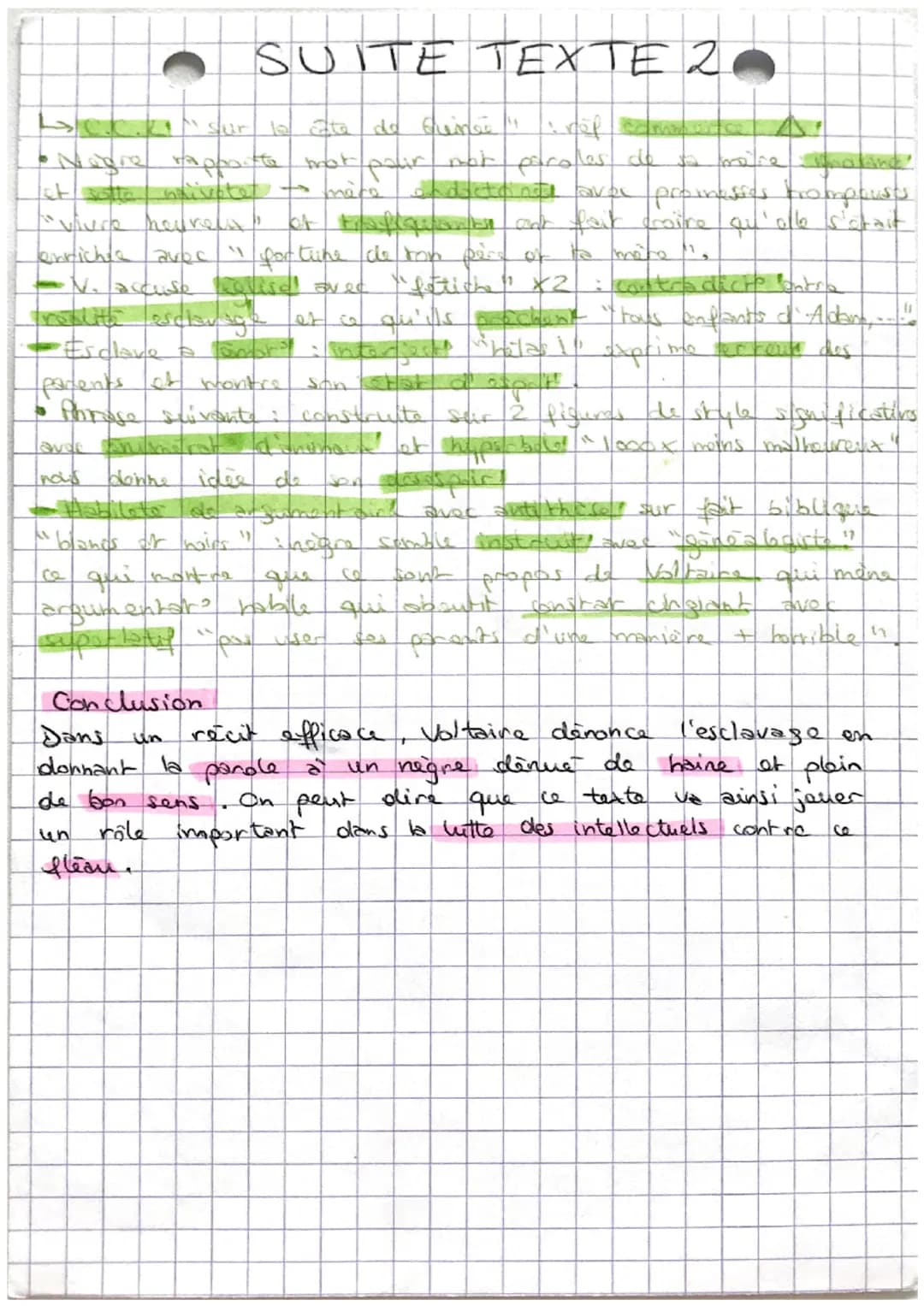Voltaire,
Amorce
L'esclavage a fait l'objet de norses. denonciato au cours des
siècles Les intellectuels multiplient les essais,
les pièces
