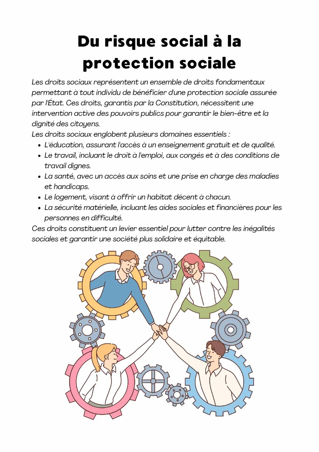 Du risque social à la protection sociale