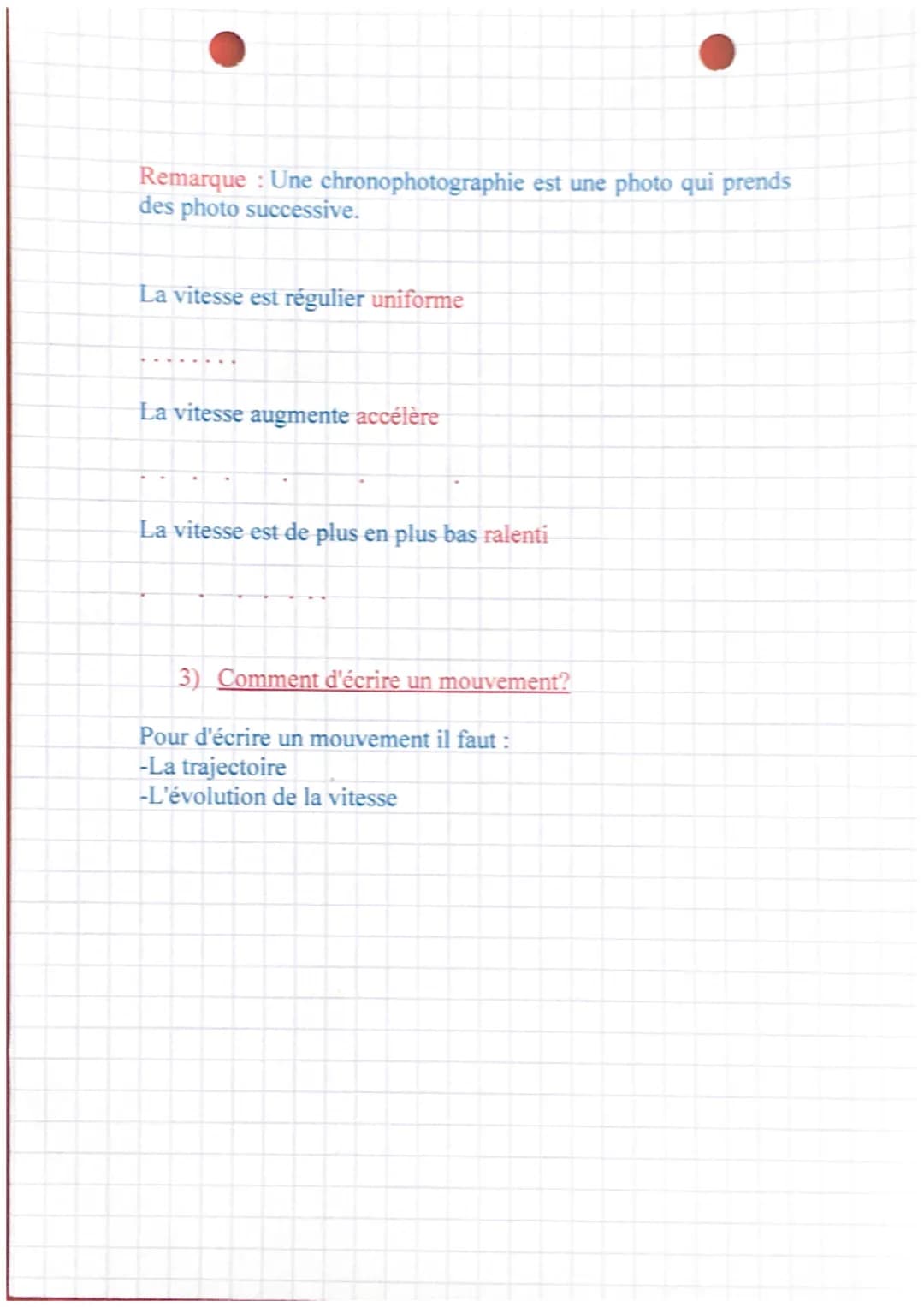 LES MOUVEMENTS
1)Qu'es ce que la trajectoire d'un mouvement
La trajectoire d'un objet est le suivit par cet objet.
Un mouvement:
Rectiligne 