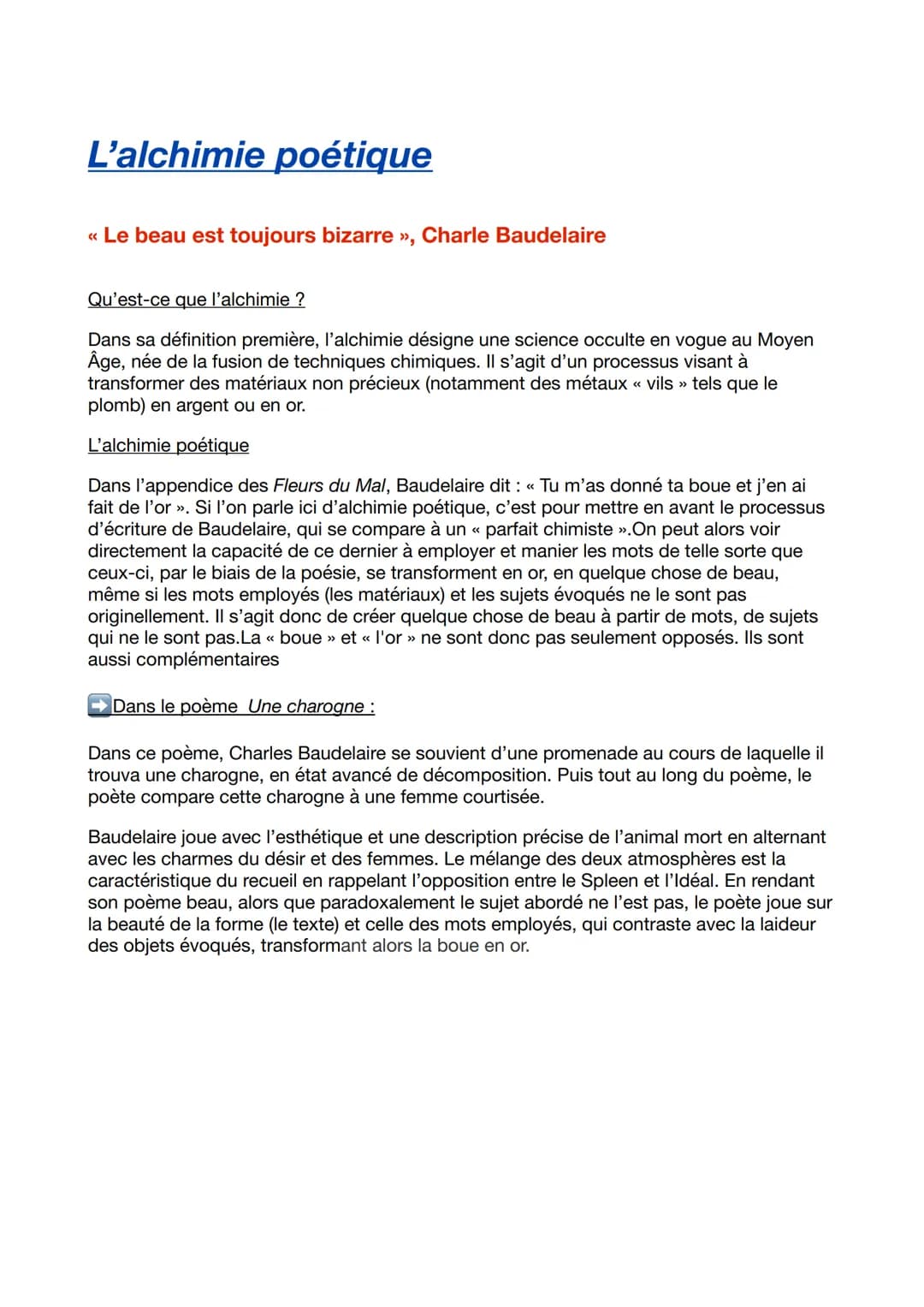LES FLEURS DU MAL
de Charles Baudelaire
{8}
at DOSSIGRAL
CLASSICOLYCÉE
Les Fleurs du mal
Charles Baudelaire
CHARLES BAUDELAIRE
GUVRE
Nouveau