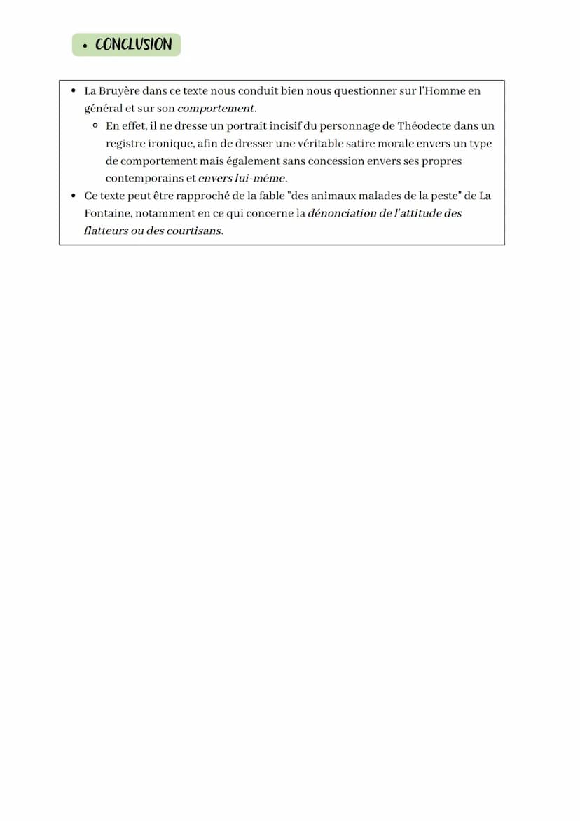 Explication linéaire n° 17
LA LITTÉRATURE D'IDÉES DU XVI AU XVIII
La comédie sociale
Œuvre intégrale: Les Caratères
Nom de l'auteur: Jean de