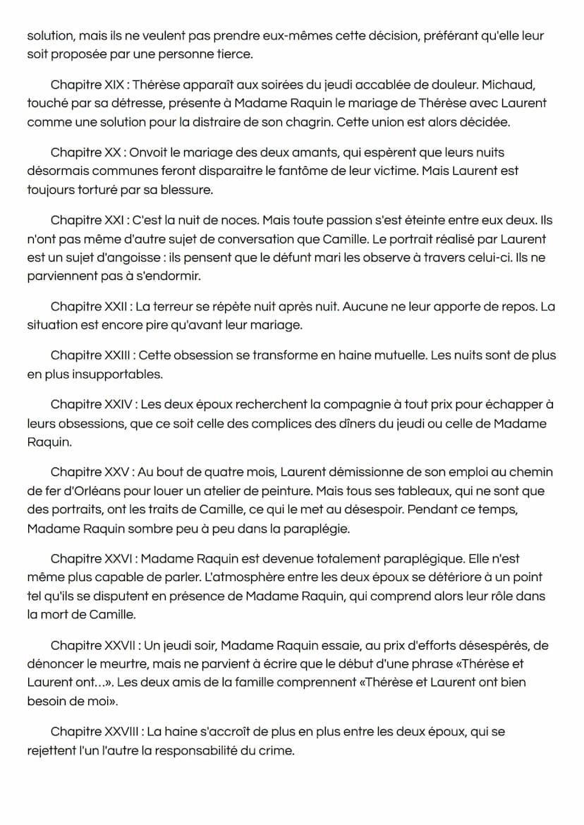 Thérèse Raquin. Emile Zola
Chapitre I : Il s'agit de la description du passage du Pont-Neuf où personne ne
s'attarde, et la description de l