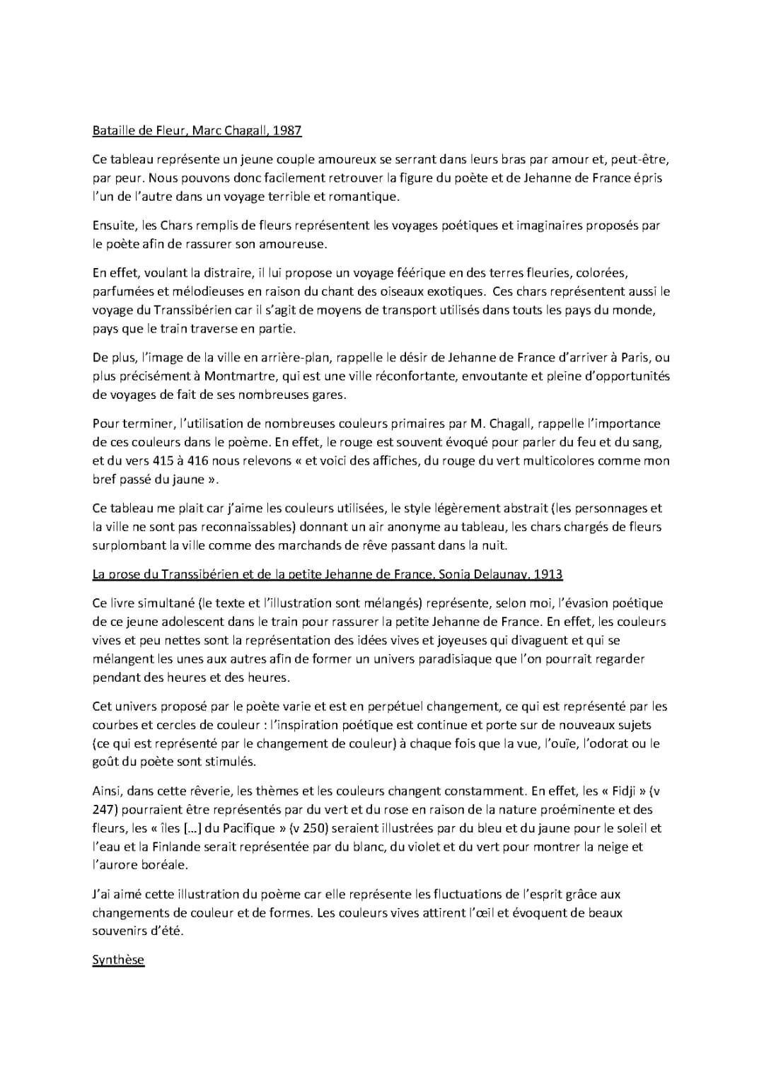 La Prose du Transsibérien PDF: Analyse, Résumé et Plus