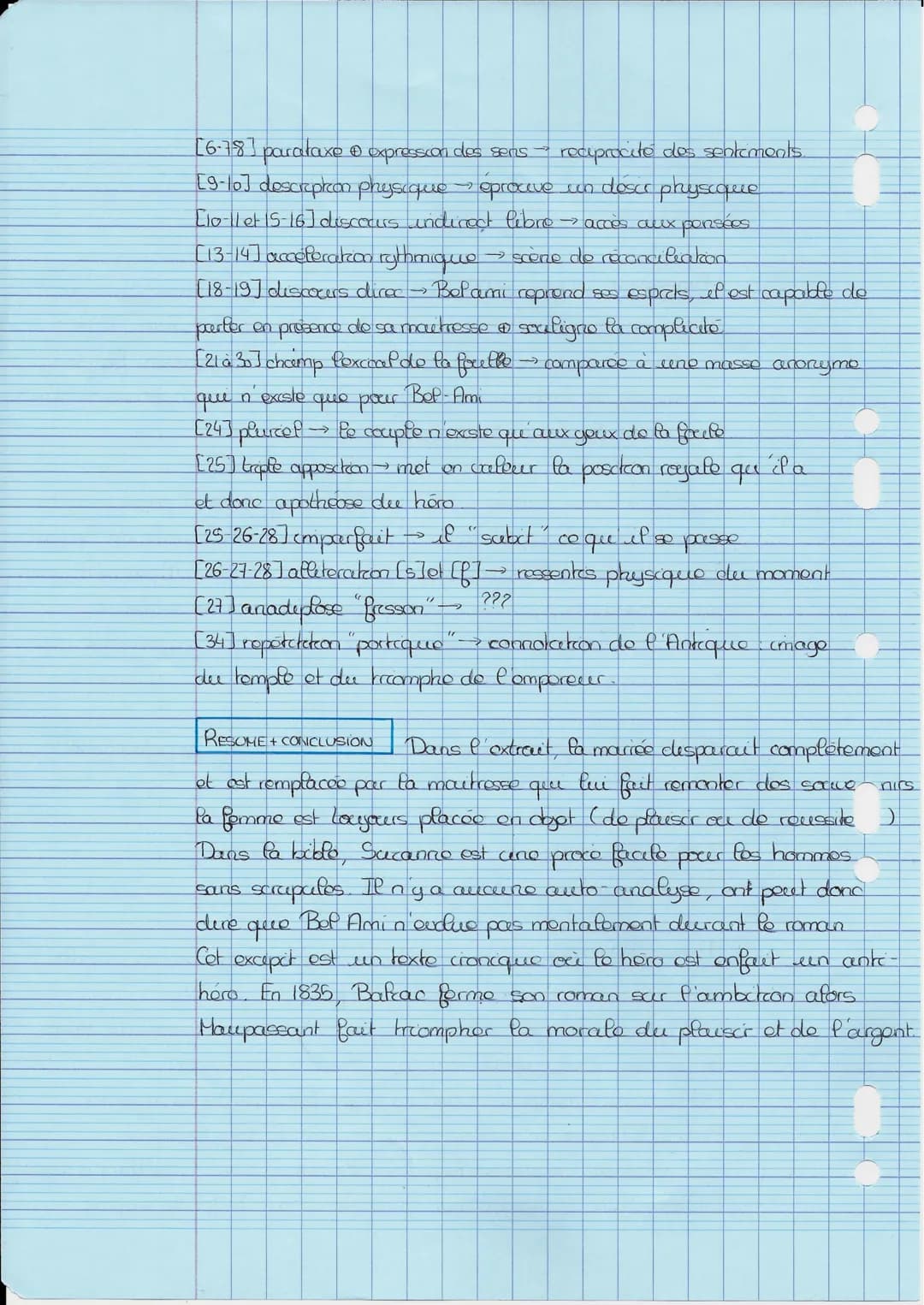 Le roman
Bel Ami, Guy de Maupassant
Texte 2
2
1 Lorsque l'office fut terminé, il se redressa, et donnant le bras à sa femme, il
passa dans l