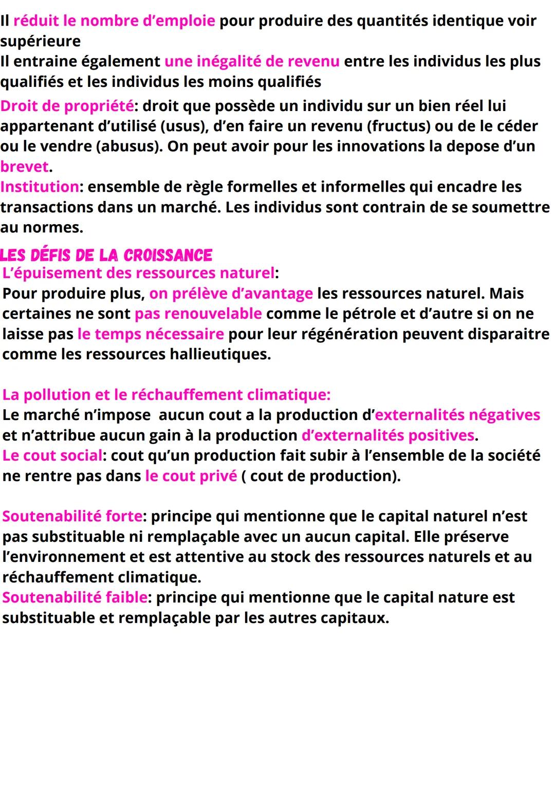 # Science économique
QUELLES SONT LES SOURCES ET LES DÉFIS DE LA
CROISSANCE ÉCONOMIQUE

## DÉFINITION ET MESURE:

croissance économique est 